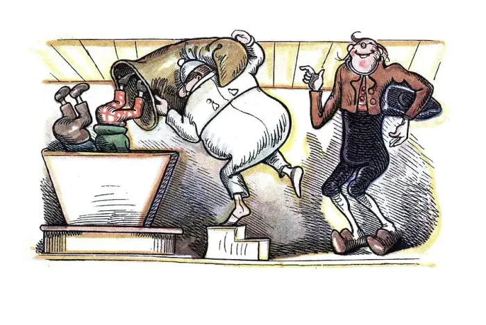 Framed Print : Book illustration, master miller throwing Max and Moritz into the grinding hopper Framed Print : Book illustration, master miller throwing Max and Moritz into the grinding hopper