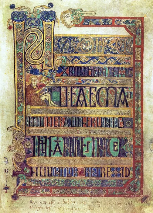 Framed Print : The Book of Kells (Irish: Leabhar Cheanannais) (Dublin)