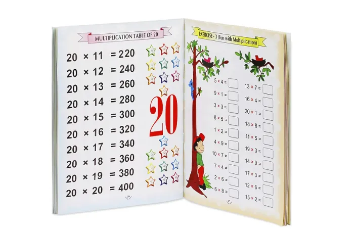Framed Print : Book of mathematics on white background Framed Print : Book of mathematics on white background