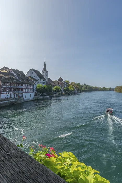 Framed Print : Border town, Dissenhofen am Rhein