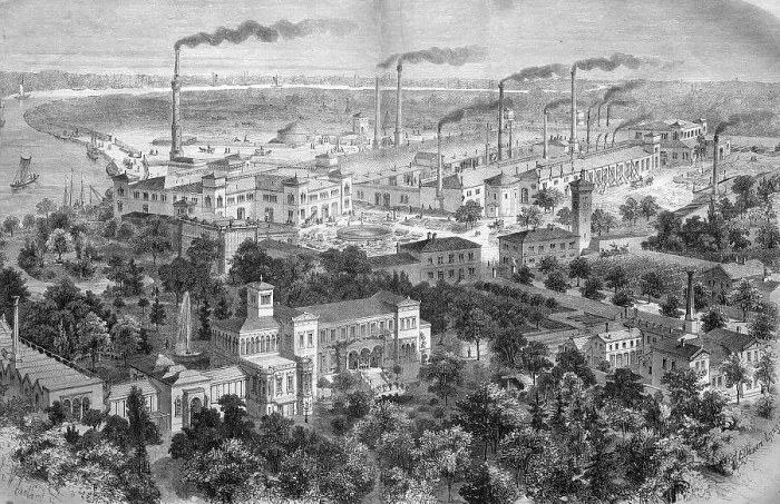Framed Print : Borsig's establishment in Moabit