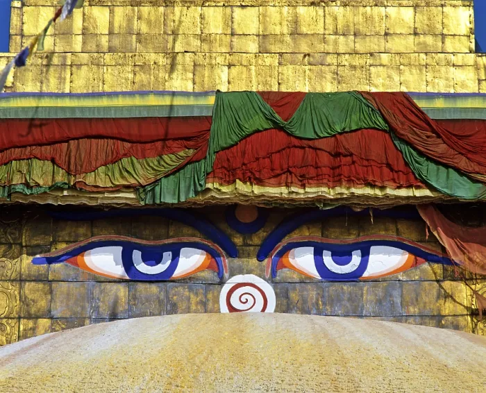 Framed Print : Boudhanath stupa, eyes, Buddhism