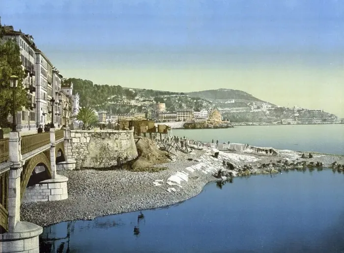 Framed Print : Boulevard du midi, Nice, Riviera