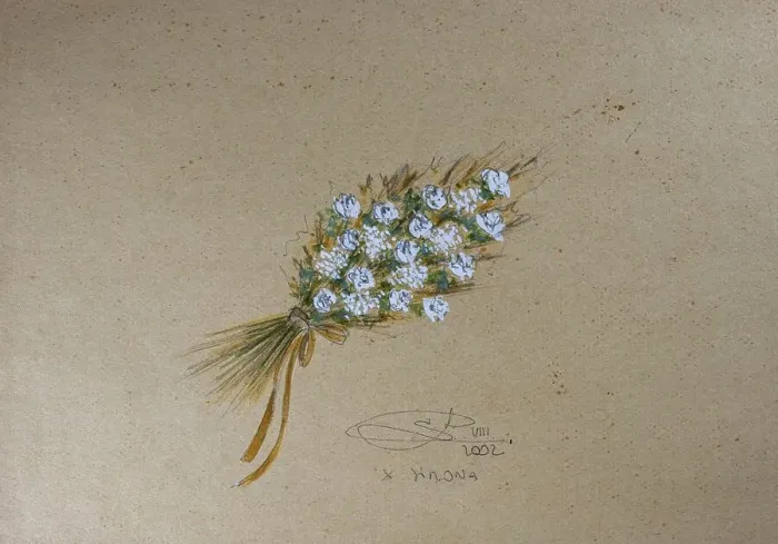 Framed Print : Bouquet of flowers, design floral decoration for wedding