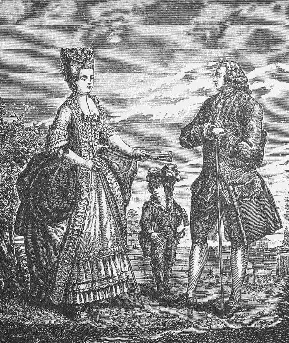 Framed Print : Bourgeois and Bourgeoise, French for upper middle class