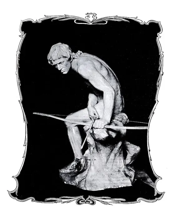 Framed Print : Bowman, an illustration from Moderne Kunst in Meisterholzschnitten
