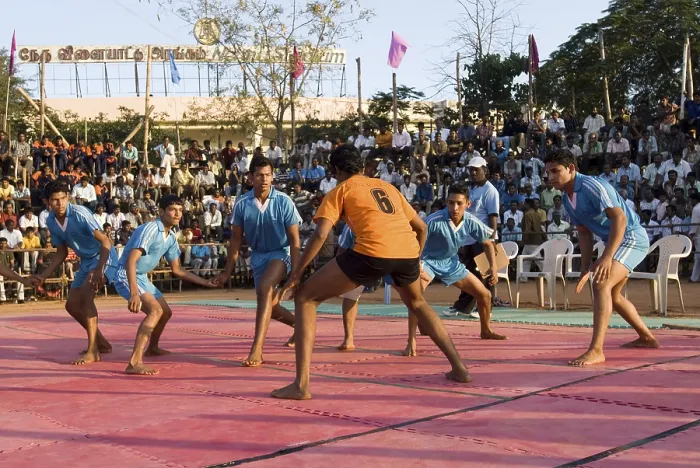 Framed Print : Boys playing Kabaddi game at Coimbatore