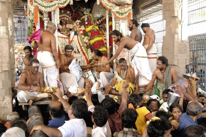 Framed Print : Brahmotsava festival in Kapaleswarar temple