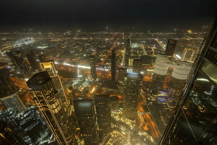 Framed Print : A breathtaking night view of Abu Dhabi city from one of its tallest towers Framed Print : A breathtaking night view of Abu Dhabi city from one of its tallest towers