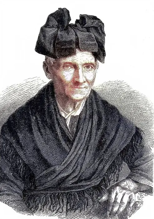 Framed Print : Breneli as an old woman, actually Veronica Rohre (1779) until 1869
