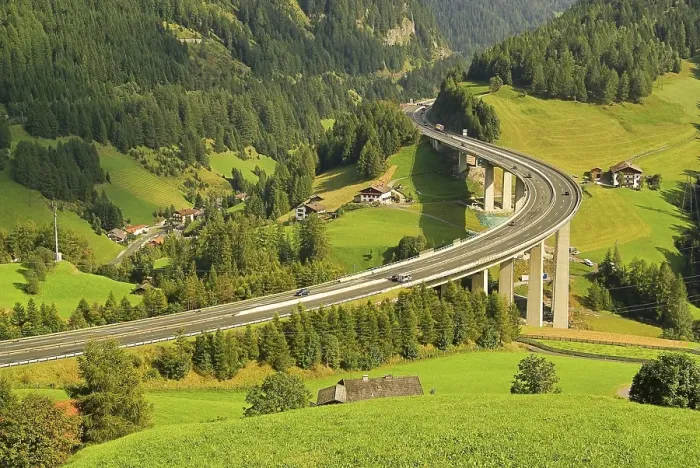 Framed Print : Brenner motorway 13