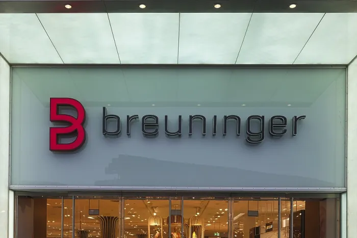 Framed Print : Breuninger brand logo and lettering