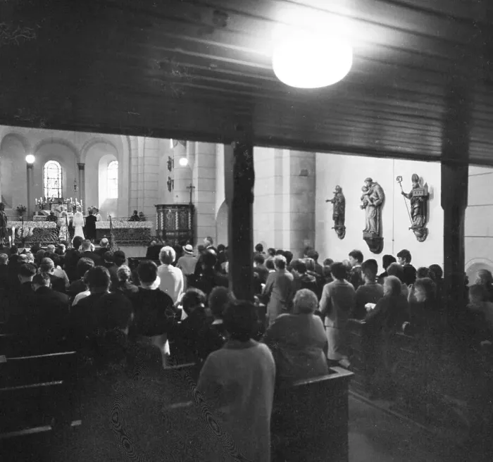 Framed Print : Bridal couples and weddings in 1966 in Sauerland