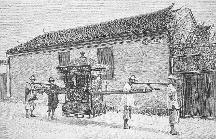 Framed Print : Bridal sedan chair from China, around 1880