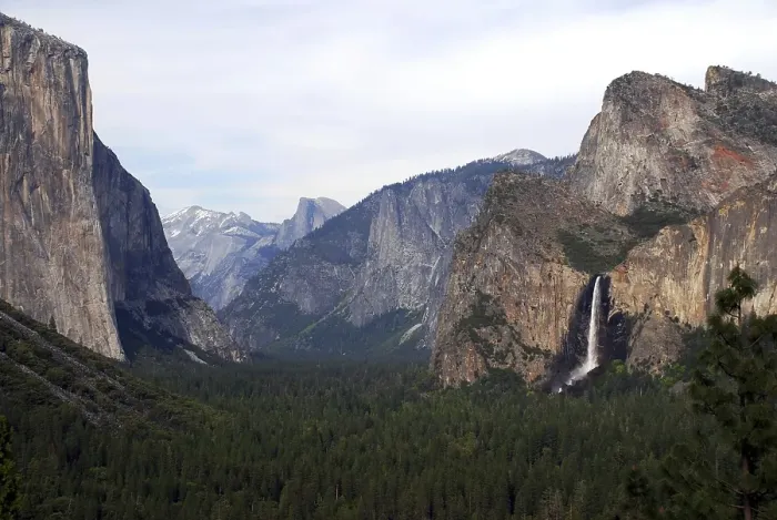 Framed Print : Bridal Veil falls, World Heritage Site 1984, Yosemite National park, California, USA United States of America