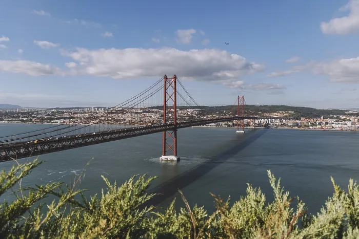 Framed Print : Bridge of 25 April, suspension bridge, Lisbon Framed Print : Bridge of 25 April, suspension bridge, Lisbon