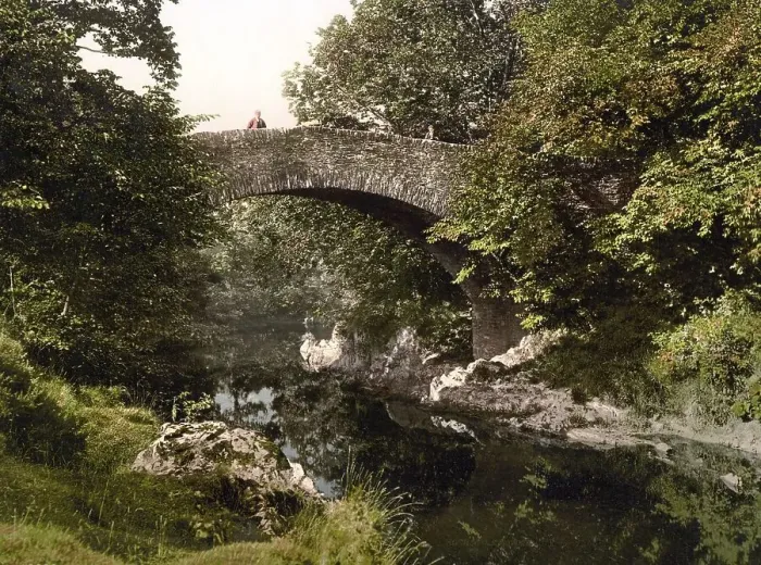 Framed Print : Bridge over Horn's Hole, Hawick