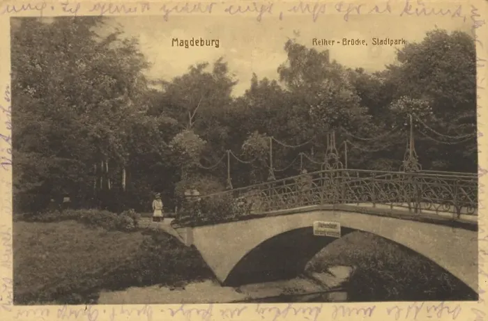 Framed Print : The bridge in the municipal park