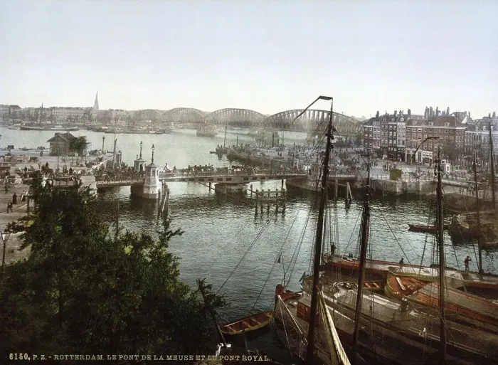 Framed Print : The Bridges of the Meuse, with the Royal Bridge