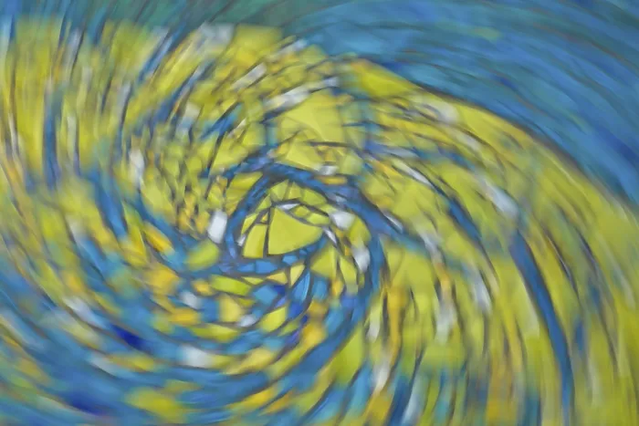 Framed Print : Bright coloured abstract background made by moving camera intentionally with shutter open