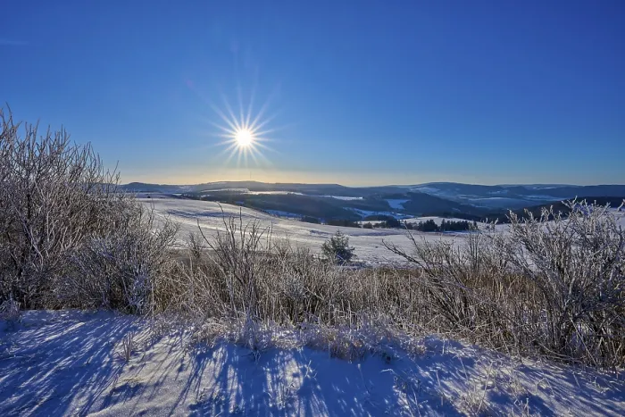 Framed Print : Bright sun over white hills with clear sky Framed Print : Bright sun over white hills with clear sky