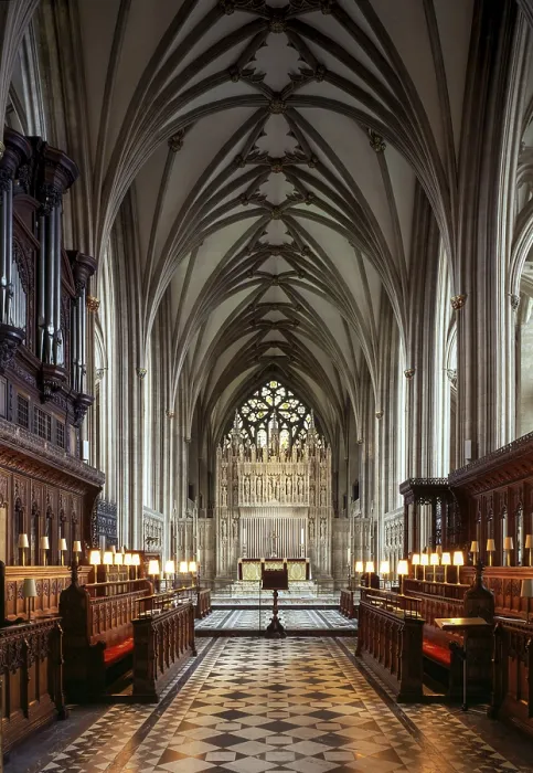 Framed Print : Bristol, cathedral, choir, view to the east