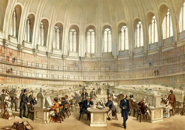 Framed Print : The British Museum Reading Room Framed Print : The British Museum Reading Room