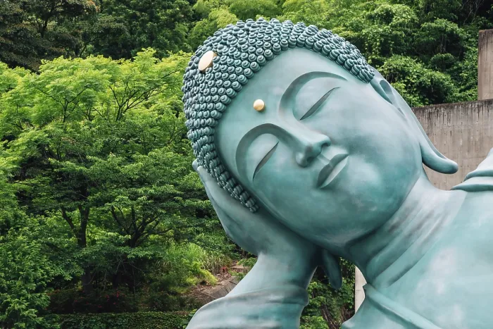 Framed Print : Bronze buddha statue in Nanzo-in Temple