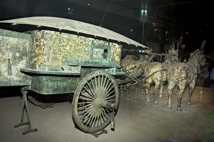Framed Print : Bronze Horses and Emperors Chariot Xian Framed Print : Bronze Horses and Emperors Chariot Xian