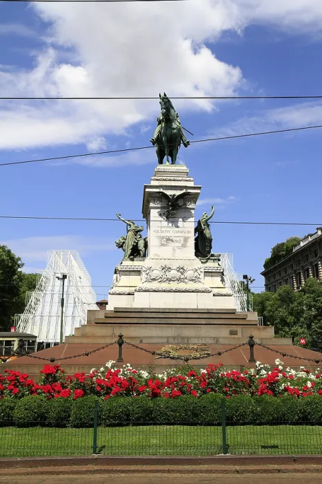 Framed Print : Bronze monument to Giuseppe Garibaldi in Piazzale Carioli in Milan Framed Print : Bronze monument to Giuseppe Garibaldi in Piazzale Carioli in Milan