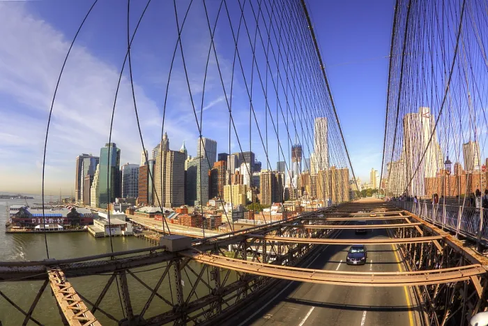 Framed Print : Brooklyn Bridge, New York City