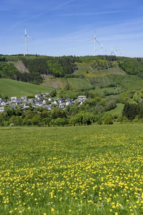 Framed Print : Brunskappel im Negertal, district of Olsberg in the Sauerland