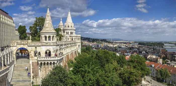 Framed Print : Budapest, Hungary 18.08.2021. Fisherman's Bastion on the upper town Buda in Budapest