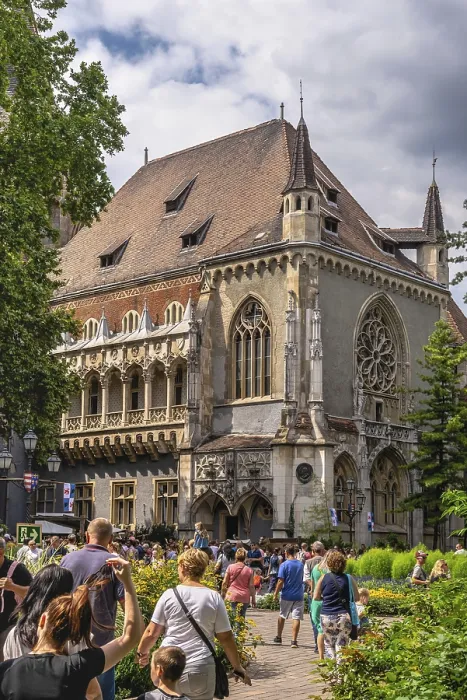 Framed Print : Budapest, Hungary 19.08.2021. Vajdahunyad Castle in city park of Budapest