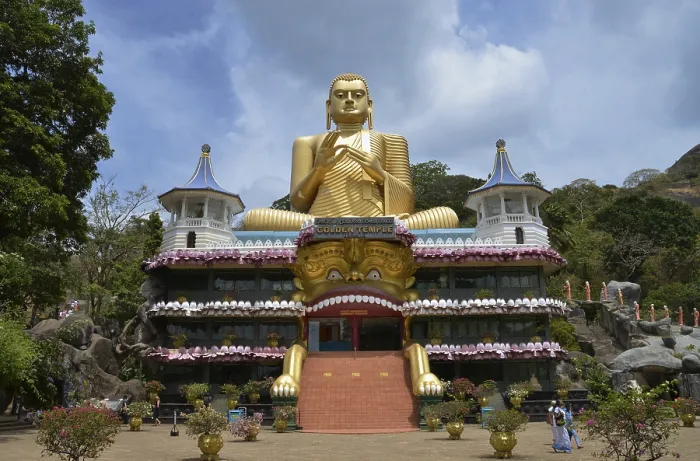 Framed Print : Buddha, Golden Temple, Dambulla, Sri Lanka
