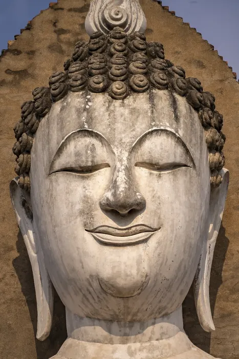 Framed Print : Buddha head in the central Buddhist temple Wat Mahathat Framed Print : Buddha head in the central Buddhist temple Wat Mahathat