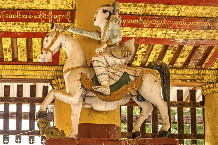 Framed Print : Buddha image, Shwezigon Pagoda