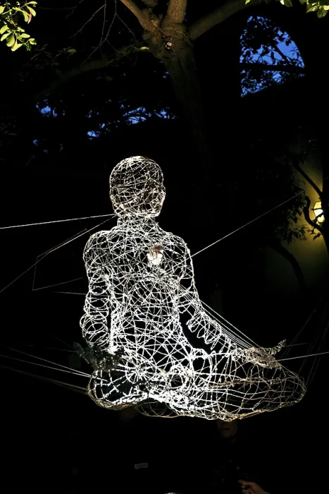Framed Print : Buddha light installation in Cortili dell'arte 2010 Framed Print : Buddha light installation in Cortili dell'arte 2010