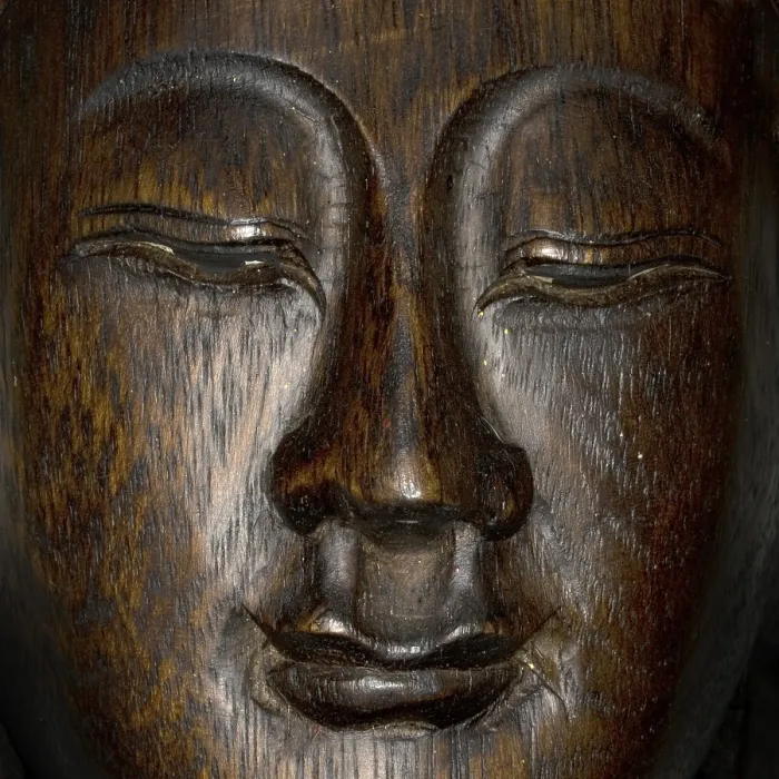 Framed Print : Buddha, portrait, wooden crafts