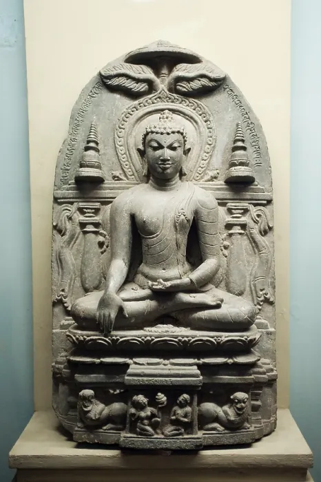 Framed Print : Buddha sakyamuni in the vadodara museum Gujarat India Asia