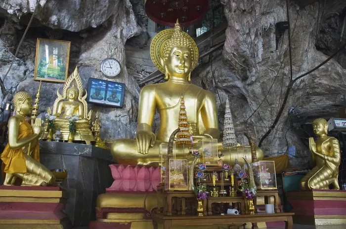 Framed Print : Buddha sculpture at the Tiger Cave Temple Framed Print : Buddha sculpture at the Tiger Cave Temple