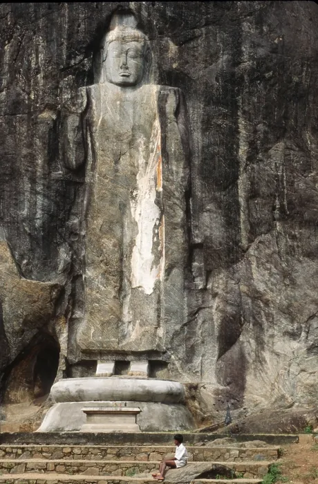 Framed Print : Buddha statue, Buduruvagala, Sri Lanka