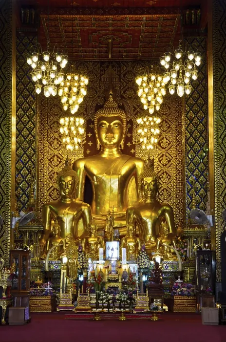 Framed Print : Buddha statue in the chapel of Wat Phra That Hariphunchai temple at Lamphun Province Thailand Framed Print : Buddha statue in the chapel of Wat Phra That Hariphunchai temple at Lamphun Province Thailand