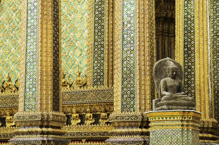Framed Print : Buddha statue in grand palace of bangkok thailand