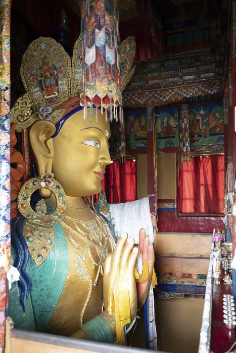 Framed Print : Buddha statue, Maitreya, Yellow Cap Monastery Framed Print : Buddha statue, Maitreya, Yellow Cap Monastery
