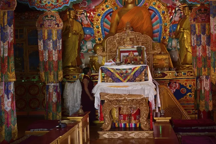 Framed Print : Buddha statue, Matho Monastery