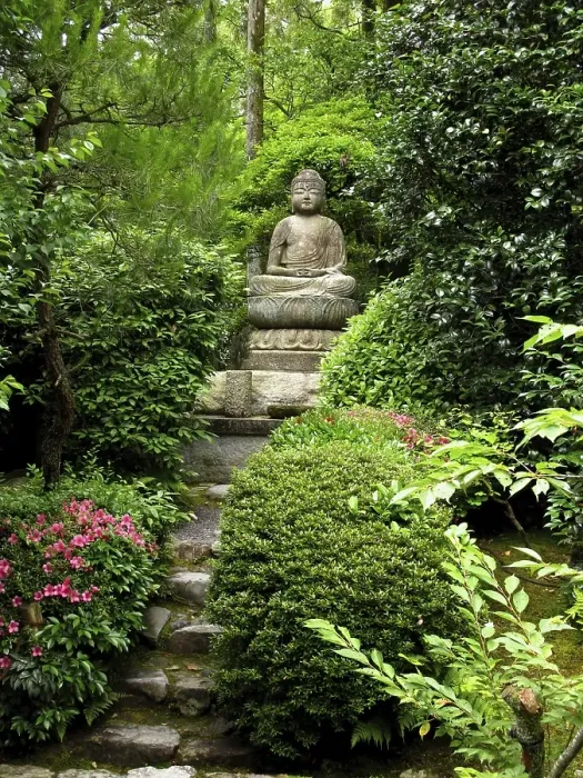 Framed Print : Buddha statue, Ryoan Ji Temple