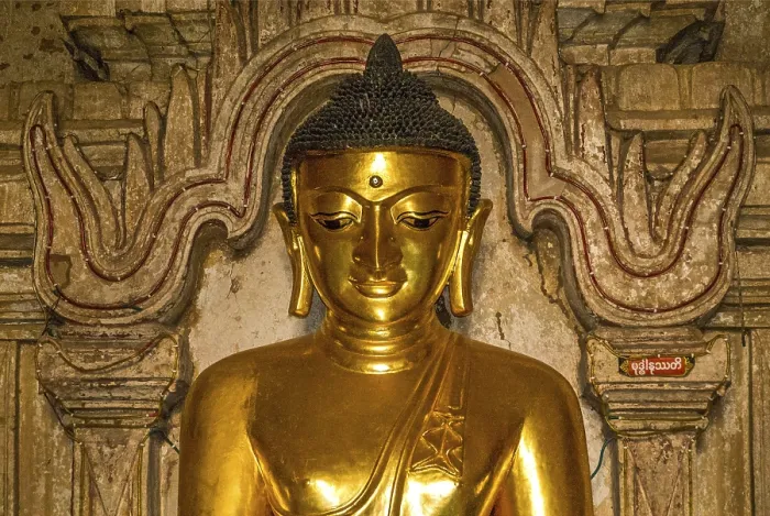 Framed Print : Buddha statue at Shwegugyi Temple Framed Print : Buddha statue at Shwegugyi Temple