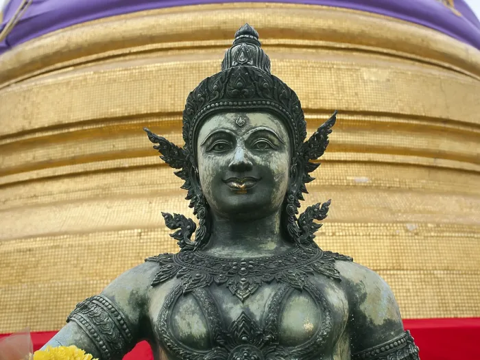 Framed Print : Buddha statue at Wat Saket Ratcha Wora Maha Wihan Framed Print : Buddha statue at Wat Saket Ratcha Wora Maha Wihan