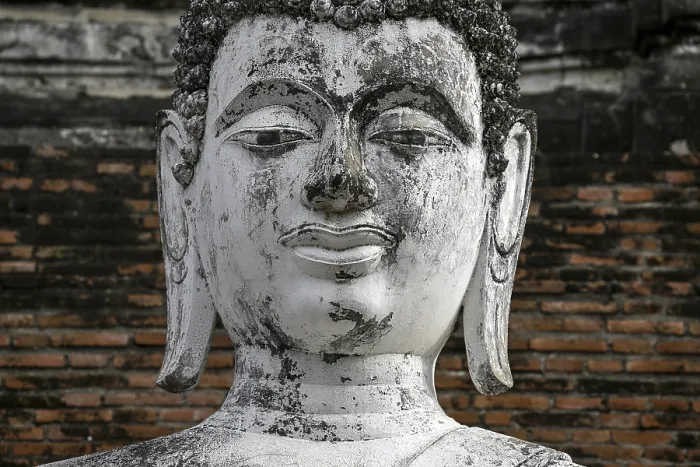 Framed Print : Buddha statue in Wat Yai Chai Mongkhon